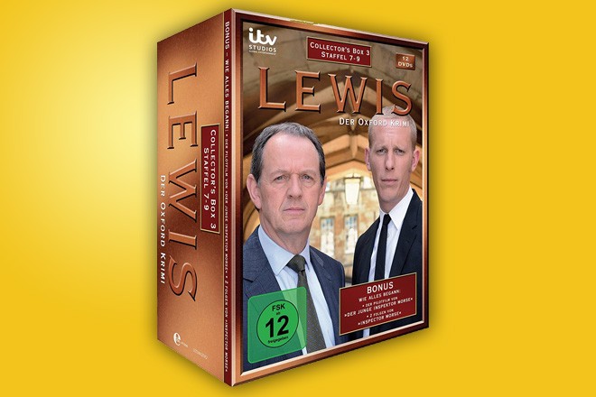 Anfang März ist die "Lewis Collector`s Box 3" mit den Staffeln 7-9 der britischen Krimiserie "Lewis - Der Oxford Krimi" erschienen.
